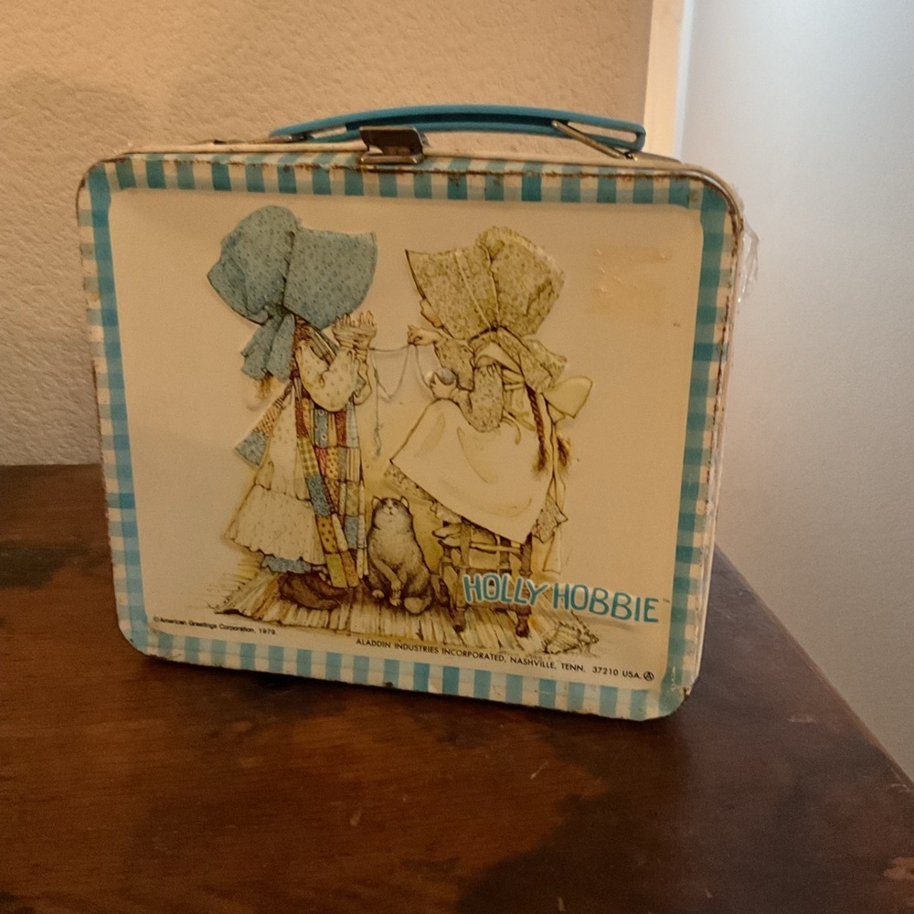Holly Hobbie 1979 Lunch Box and Matching Thermos
